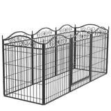 Dog Playpen Outdoor Yard Dog Fence Exercise Pen with Door for XXL Large Pet Dogs