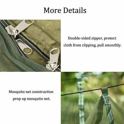 Camping Hammock with Rain Fly Tarp and Mosquito Net Tent Tree Straps, Portable