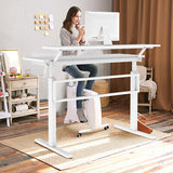 Standing Desk  Adjustable Height Sit Stand Desk Laptop PC Table 120x60cm