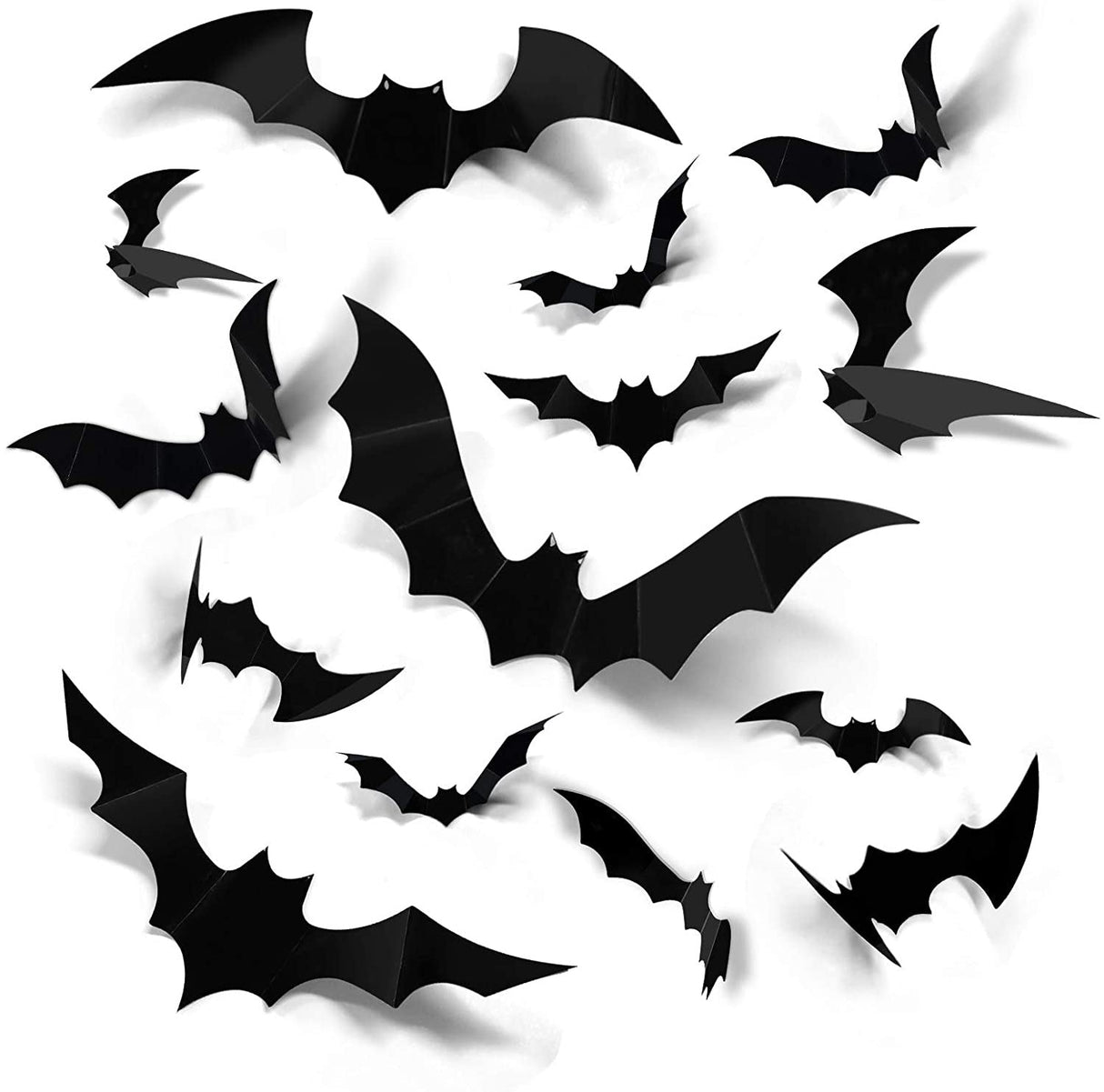 Halloween 3D Bats Decoration 60PCS