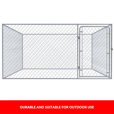 Pet Dog Kennel Outdoor Cage Large Metal Puppy Wire House Enclosure Steel Playpen