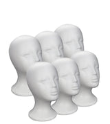 2x Practical Foam Female Mannequin Head Wigs Glasses Cap Display Holder Stand