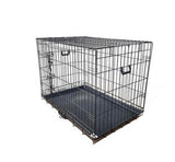 30inch Collapsible Pet Dog Cage Wire Metal Crate Kennel Portable Puppy Cat Rabbi