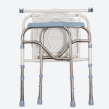 Shower Commode Foldable Bathroom Stainless Adjustable Bedside Toilet Chair