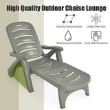 Outdoor Sun Lounge Folding Lounger Day Bed Recliner Chaise Beach Chair Furniture