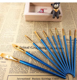 10 Pieces Paint Brush Set Professional Paint Brushes Artist for Watercolour Oil Acrylic Painting (1-Pack)