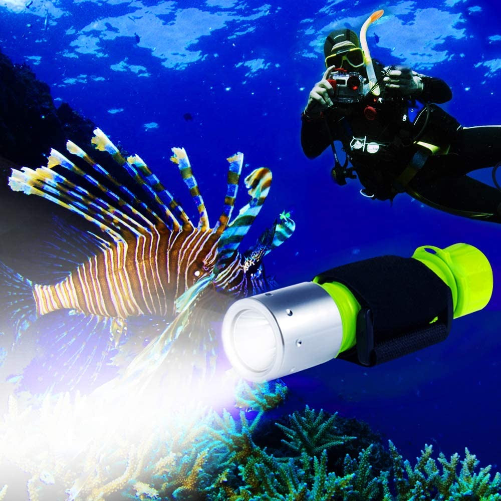 BlueFire 1100 Lumen Professional CREE XM-L2 Scuba Diving Flashlight Underwater Torch is Super Bright. It is mainly designed for the professional divers or underwater Photographer.