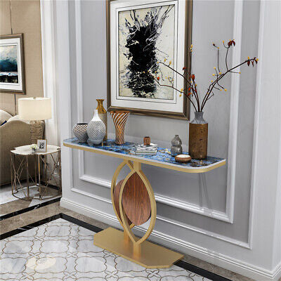 Exclusive Design Gold Leaf Console Table Entryway Accent Table Office Coffee Bar