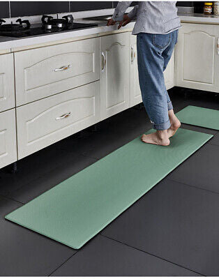 Non-Slip Waterproof Kitchen Door Mat Home Floor Rug Carpet Anti-Oil Easy Clean