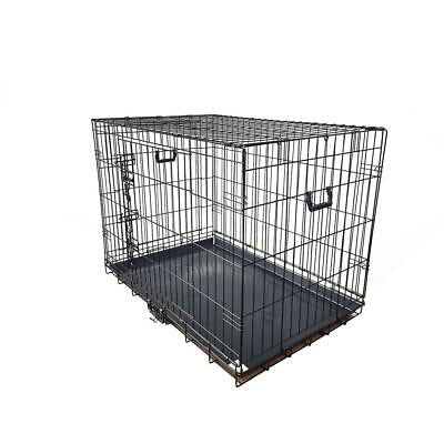 30inch Collapsible Pet Dog Cage Wire Metal Crate Kennel Portable Puppy Cat Rabbi