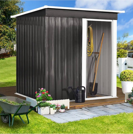 Garden Shed 1.62x0.86M Outdoor Storage Sheds Workshop Cabin Metal House