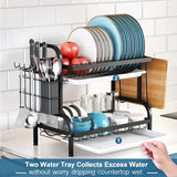 2 Tier Stainless Steel Kitchen Dish Rack