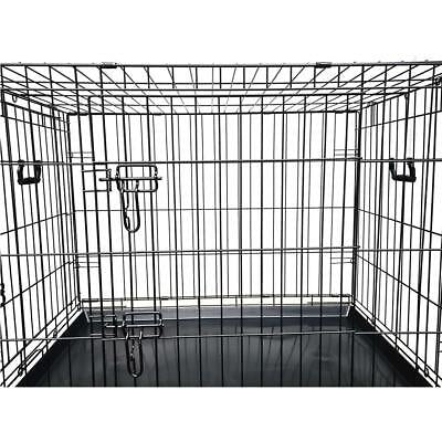 30inch Collapsible Pet Dog Cage Wire Metal Crate Kennel Portable Puppy Cat Rabbi