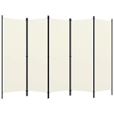 5 Panel Room Divider Folding Privacy Screen Separator Stand Home Decor Partition