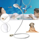 Pet Shower Spray  Hose Attachment Head Single Tap Sink Bath Washing Holder Dog