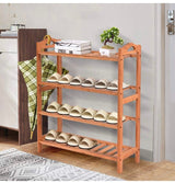 4 Tiers Bamboo Shoe Rack