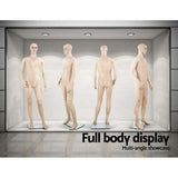 Male Mannequin Full Body 185cm Head Clothes Display Dressmaking Torso