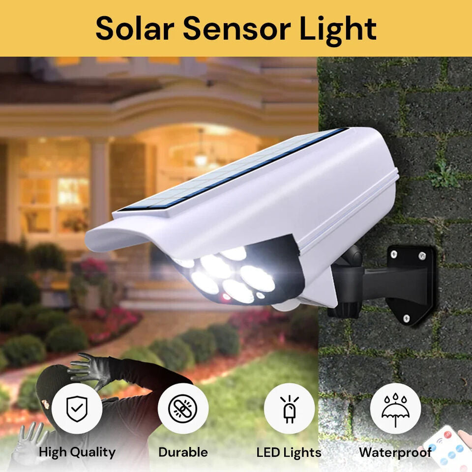 77 LED Solar Motion Sensor Light Outdoor Garden Wall Security Street Flood Lamp