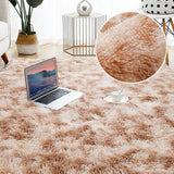 Soft Large Plush Floor Carpet Fluffy Area Rug Pad Mat Shaggy Bedroom Living Room