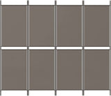 4-Panel Room Divider Living Room Bedroom Partition Privacy Protection Screen Room Separator Folding Dressing Wall Anthracite Fabric