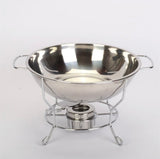 6L Stainless Steel Hotpot Chafing Dish Alcohol Stove Heater Buffet Food Warmer