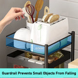 4 Tier Kitchen Trolley Storage Vegetable Rotating Basket Rack Organiser Holder