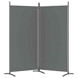 2-Panel Room Divider Anthracite 175x180 cm Fabric