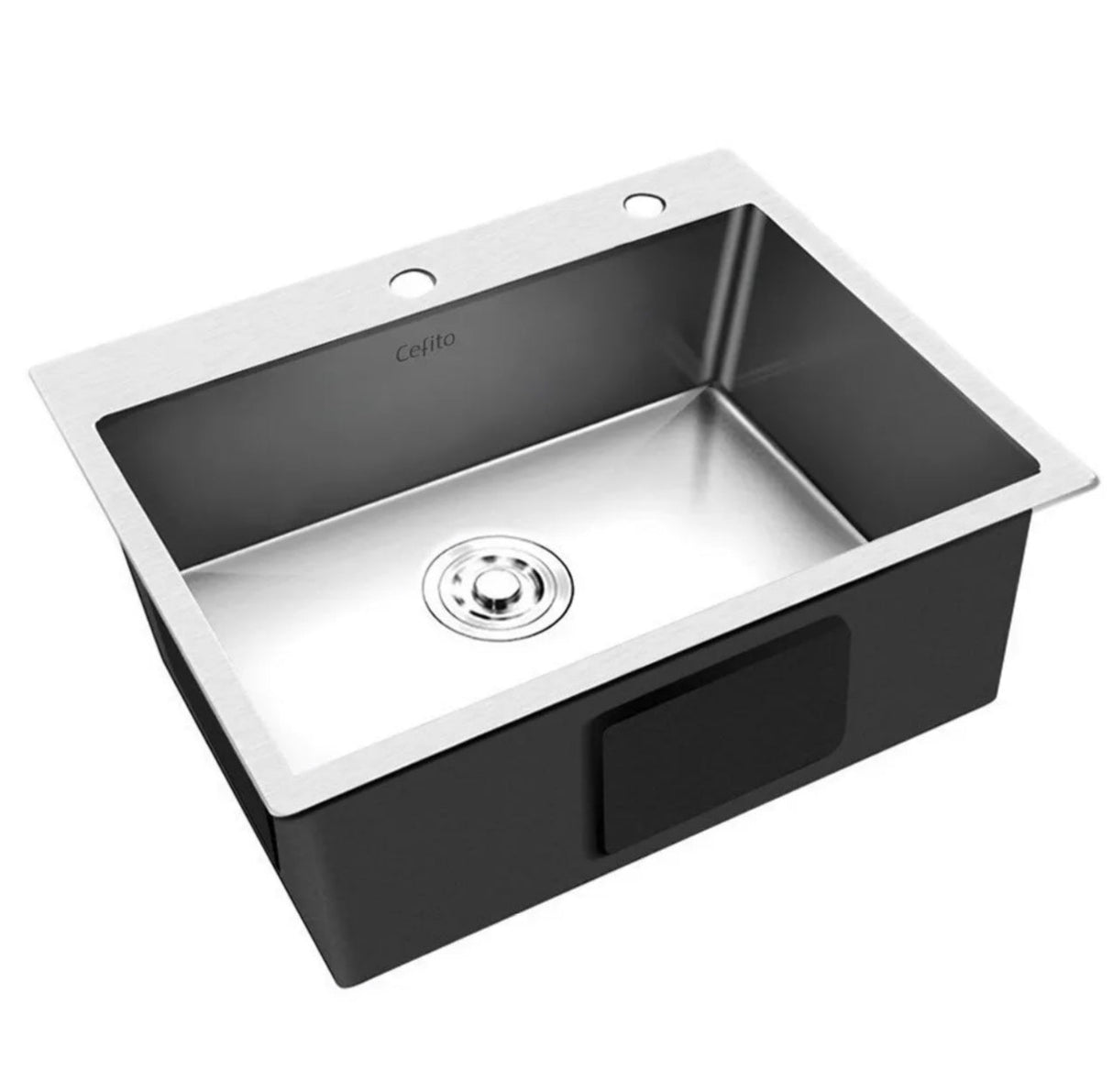 Stainless Steel Kitchen Sink Under/Topmount Sinks Laundry Bowl 600X450MM