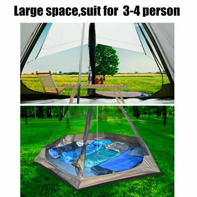 Portable Waterproof Double Layers Indian Teepee Tent Camping Tipi Tent