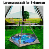 Portable Waterproof Double Layers Indian Teepee Tent Camping Tipi Tent