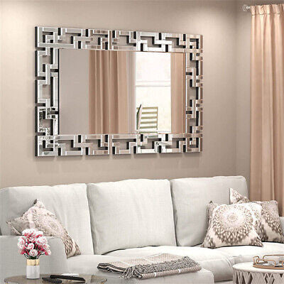 Large Modern Accent Mirror w/ Beveled Edge LivingRoom Hallway Decorative Mirror