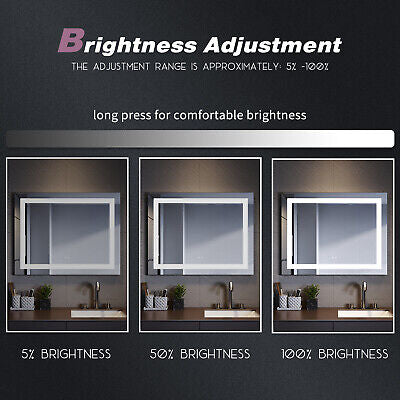 900x700mm Anti-fog Illuminated LED Bathroom Mirror [IP44] with Bluetooth Speaker