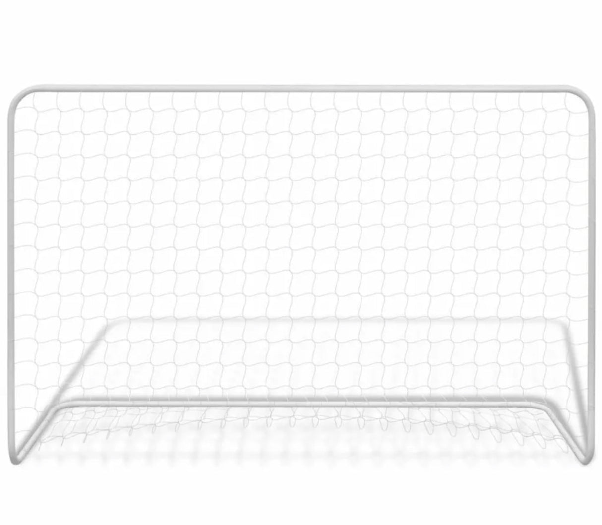 Football Goal with Net 182x61x122  Steel White