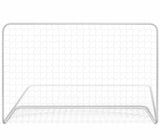 Football Goal with Net 182x61x122  Steel White