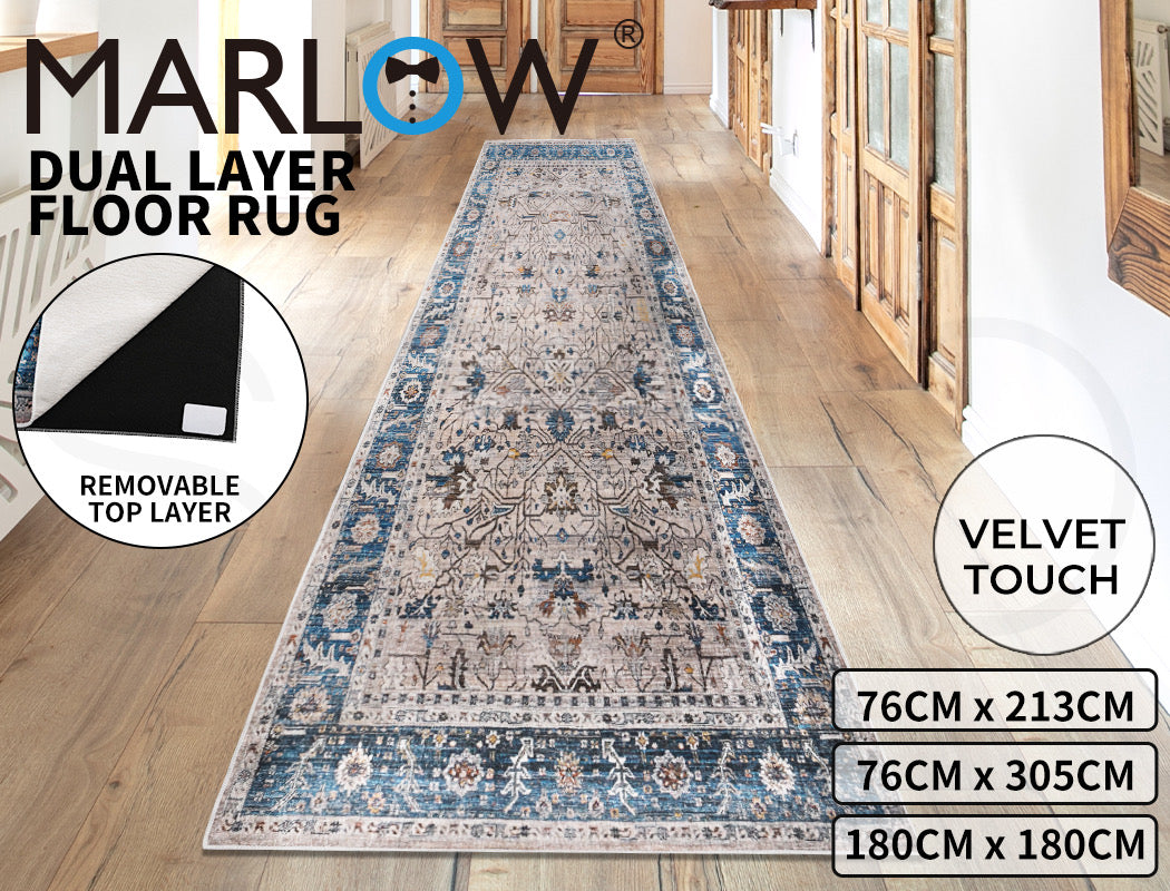 Marlow Floor Mat Rugs Soft Shaggy Rug Large Area Carpet Hallway Living Room Mats