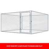 Pet Dog Kennel Outdoor Cage Large Metal Puppy Wire House Enclosure Steel Playpen