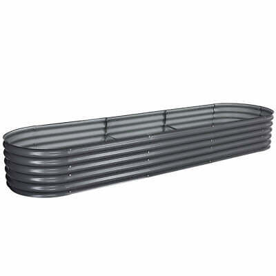 Galvanised Raised Garden Bed Steel Instant Planter 320X80X42CM