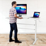 Standing Desk  Adjustable Height Sit Stand Desk Laptop PC Table 120x60cm