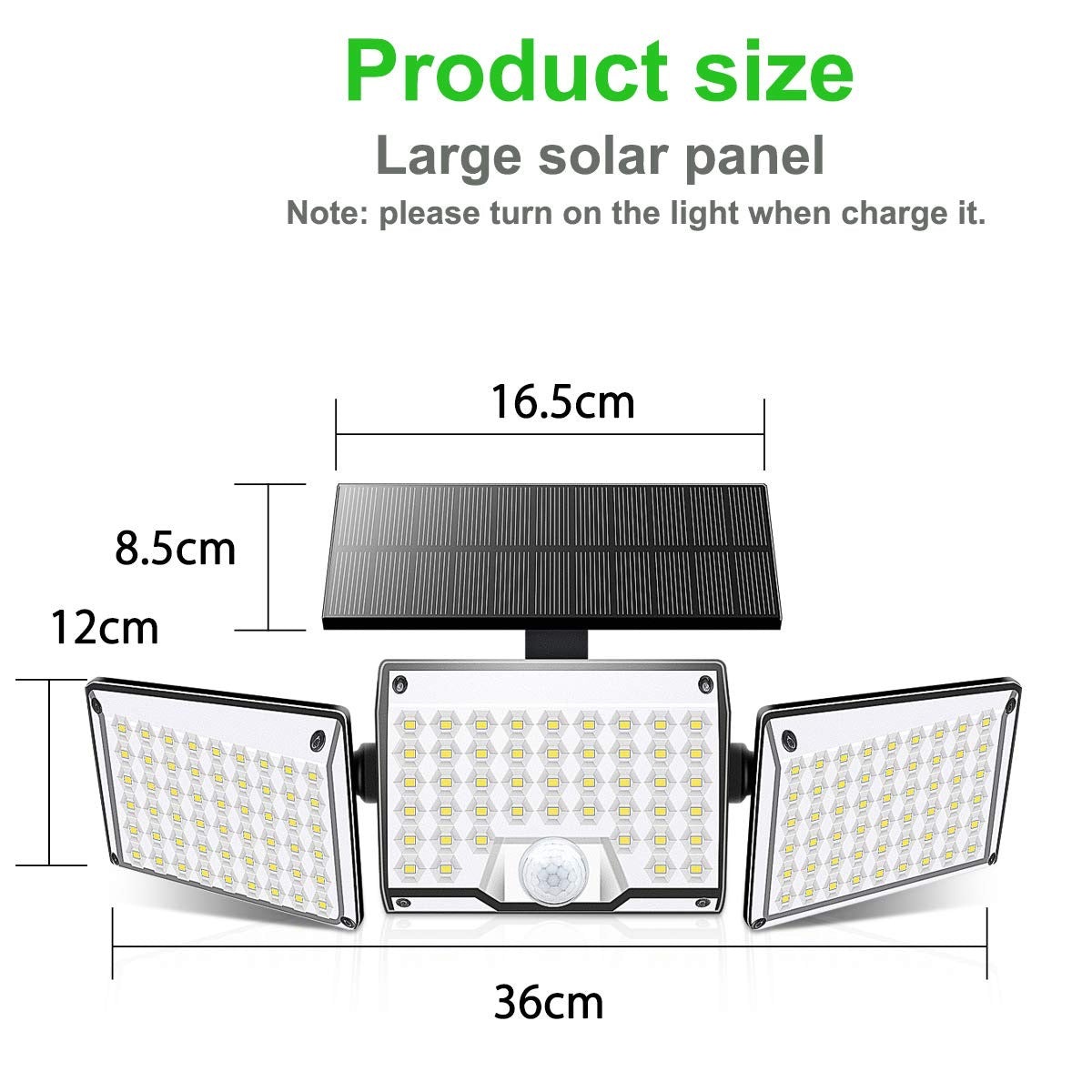 3 Head Wireless Outdoor LED Solar Light