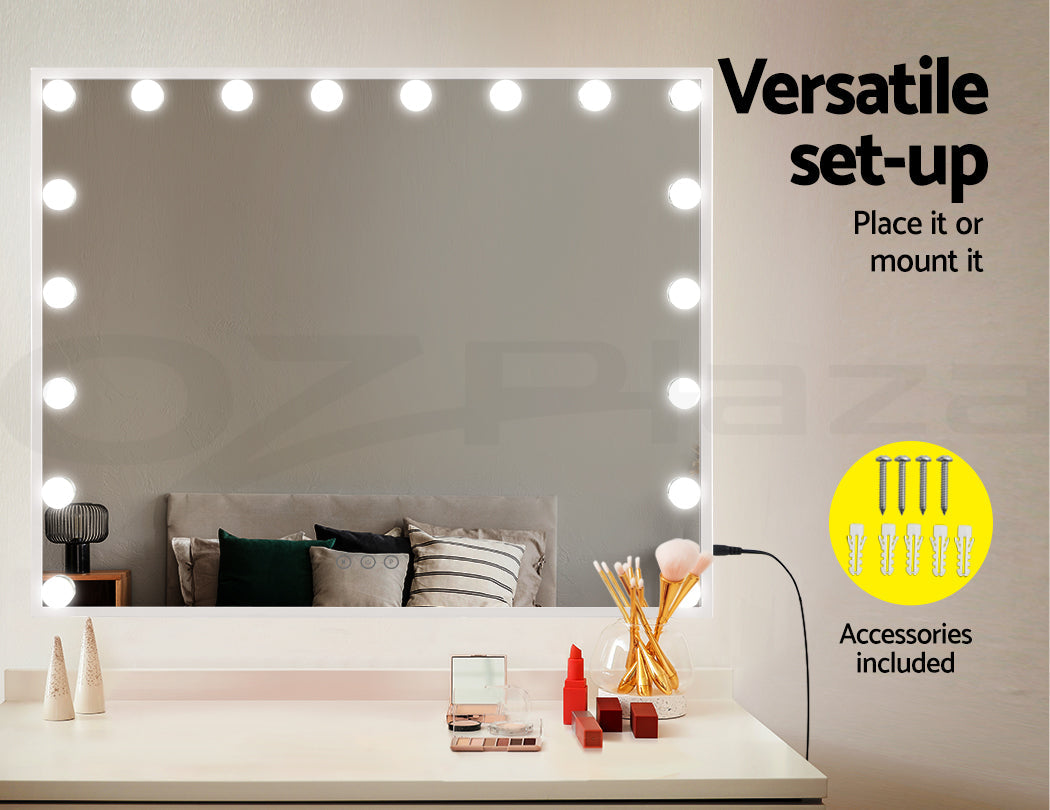 Embellir Makeup Mirror with Light LED Hollywood Vanity Dimmable Wall Mirrors