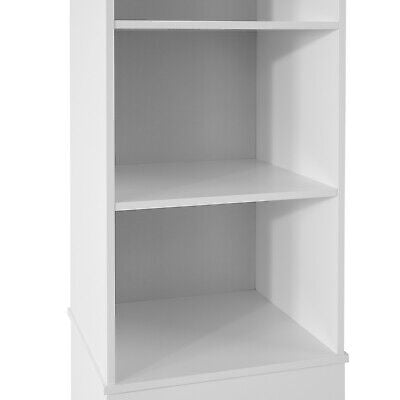 White Tall Cabinet with Shelves Bathroom Cabinet Tall Cupboard