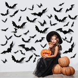 Halloween 3D Bats Decoration 60PCS