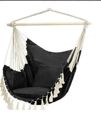 Garden Hammock Chair Hanging Sofa Swing Seat Relax Cushions Pad Outdoor Camping