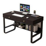 Computer Desk Study Home Office Table Student Drawer Workstation Storage