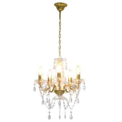 Chandelier with Crystal Beads Living Room Bedroom Lighting Hanging Pendant Lamp Home Decorative Ligh