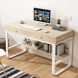 Computer Desk Study Home Office Table Student Drawer Workstation Storage