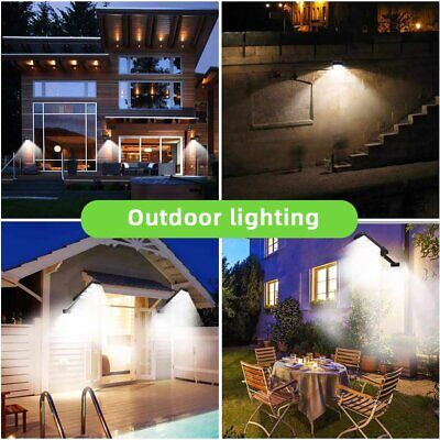 2 Pack 213LED Outdoor Solar Street Wall Light Sensor PIR Motion LED Lamp Remote