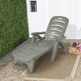 Outdoor Sun Lounge Folding Lounger Day Bed Recliner Chaise Beach Chair Furniture