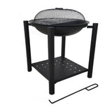 Fire Pit Charcoal BBQ Grill Fireplace Brazier Portable Patio Garden firepit