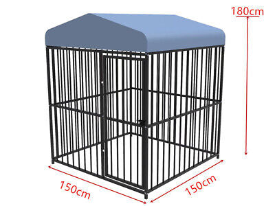 Large Heavy Duty Dog Cage Kennel Metal Hutch Pet Crate 180cm High